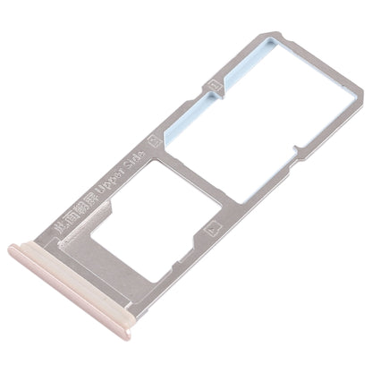 For Vivo Y79 2 x SIM Card Tray + Micro SD Card Tray (Gold) - Card Tray by buy2fix | Online Shopping UK | buy2fix