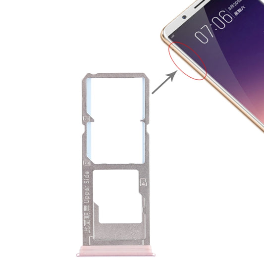 For Vivo Y79 2 x SIM Card Tray + Micro SD Card Tray (Rose Gold) - Card Tray by buy2fix | Online Shopping UK | buy2fix