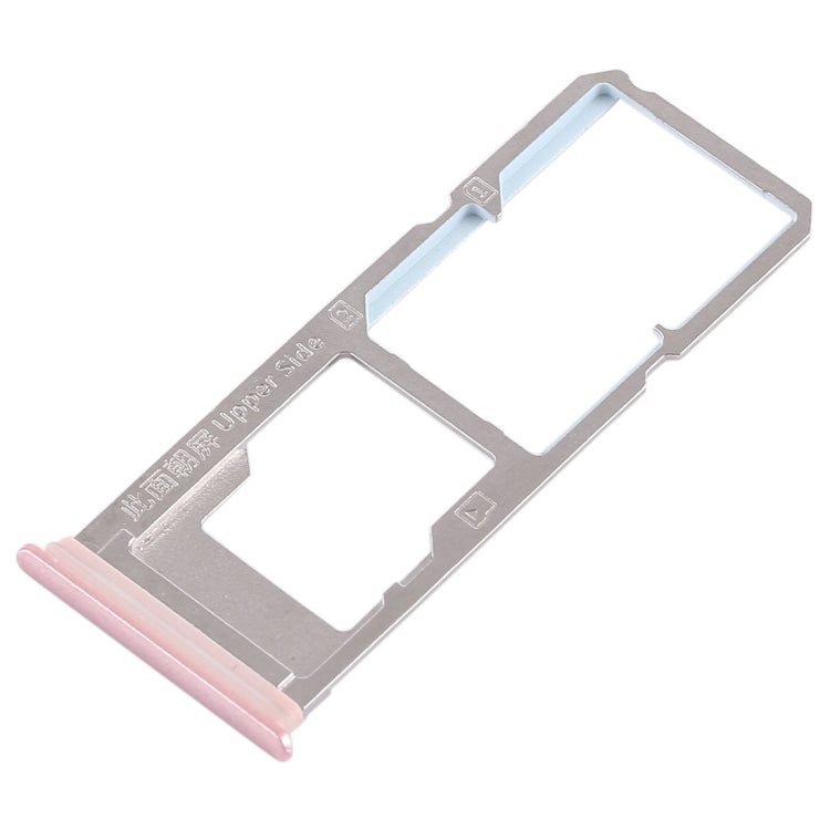 For Vivo Y79 2 x SIM Card Tray + Micro SD Card Tray (Rose Gold) - Card Tray by buy2fix | Online Shopping UK | buy2fix