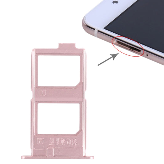 For Vivo X7 Plus 2 x SIM Card Tray (Rose Gold) - Card Tray by buy2fix | Online Shopping UK | buy2fix