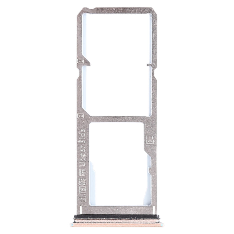 For Vivo Y75 2 x SIM Card Tray + Micro SD Card Tray (Gold) - Card Tray by buy2fix | Online Shopping UK | buy2fix