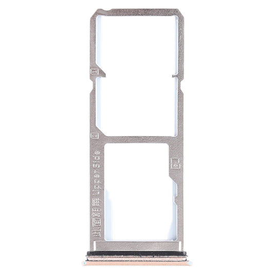 For Vivo Y75 2 x SIM Card Tray + Micro SD Card Tray (Gold) - Card Tray by buy2fix | Online Shopping UK | buy2fix