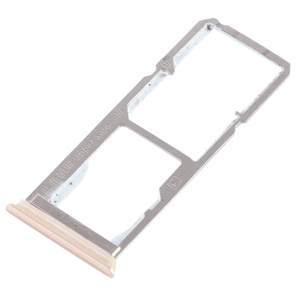 For Vivo Y75 2 x SIM Card Tray + Micro SD Card Tray (Gold) - Card Tray by buy2fix | Online Shopping UK | buy2fix
