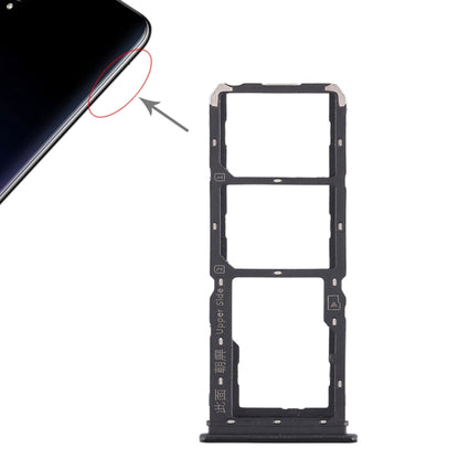 For Vivo Y97 2 x SIM Card Tray + Micro SD Card Tray (Black) - Card Tray by buy2fix | Online Shopping UK | buy2fix
