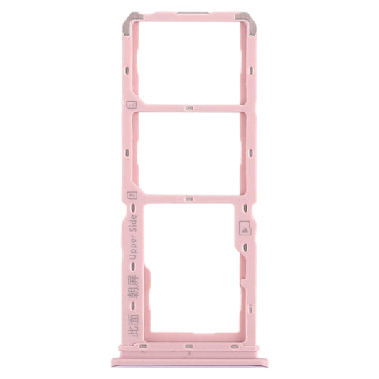 For Vivo Y97 2 x SIM Card Tray + Micro SD Card Tray (Rose Gold) - Card Tray by buy2fix | Online Shopping UK | buy2fix