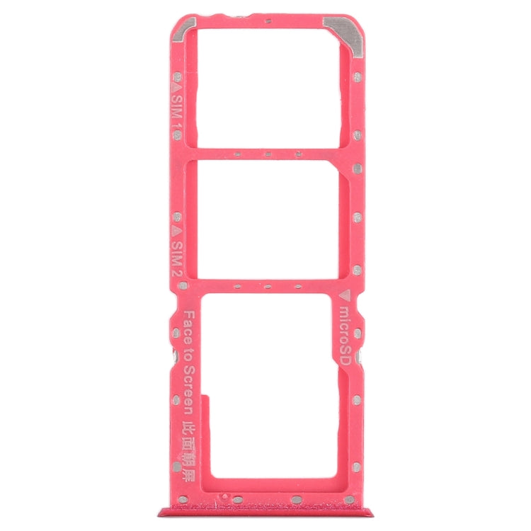 For OPPO A5 / A3s 2 x SIM Card Tray + Micro SD Card Tray (Red) - Card Tray by buy2fix | Online Shopping UK | buy2fix
