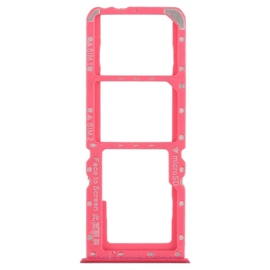 For OPPO A5 / A3s 2 x SIM Card Tray + Micro SD Card Tray (Red) - Card Tray by buy2fix | Online Shopping UK | buy2fix