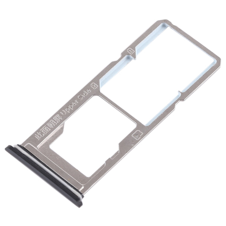 For Vivo Y85 / Z1 / Z1i / V9 Youth / V9 2 x SIM Card Tray + Micro SD Card Tray (Black) - Card Tray by buy2fix | Online Shopping UK | buy2fix