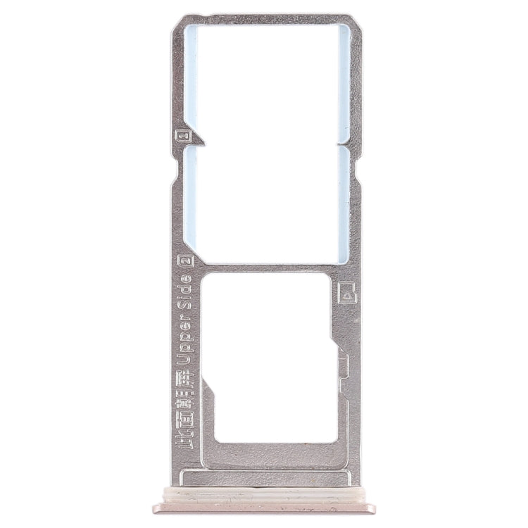 For Vivo Y85 / Z1 / Z1i / V9 Youth / V9 2 x SIM Card Tray + Micro SD Card Tray (Gold) - Card Tray by buy2fix | Online Shopping UK | buy2fix