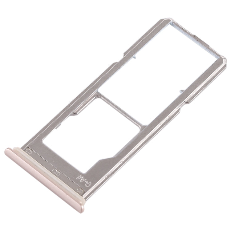 For Vivo Y85 / Z1 / Z1i / V9 Youth / V9 2 x SIM Card Tray + Micro SD Card Tray (Gold) - Card Tray by buy2fix | Online Shopping UK | buy2fix