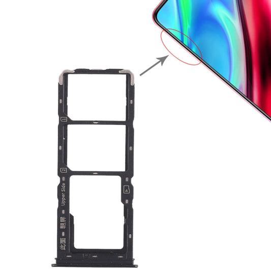 For Vivo Y93 2 x SIM Card Tray + Micro SD Card Tray (Black) - Card Tray by buy2fix | Online Shopping UK | buy2fix