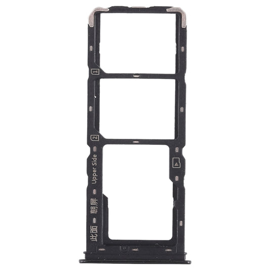 For Vivo Y93 2 x SIM Card Tray + Micro SD Card Tray (Black) - Card Tray by buy2fix | Online Shopping UK | buy2fix