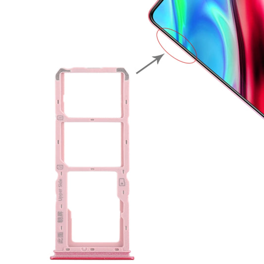 For Vivo Y93 2 x SIM Card Tray + Micro SD Card Tray (Red) - Card Tray by buy2fix | Online Shopping UK | buy2fix