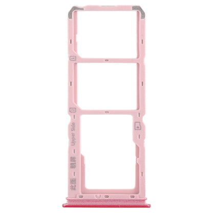 For Vivo Y93 2 x SIM Card Tray + Micro SD Card Tray (Red) - Card Tray by buy2fix | Online Shopping UK | buy2fix
