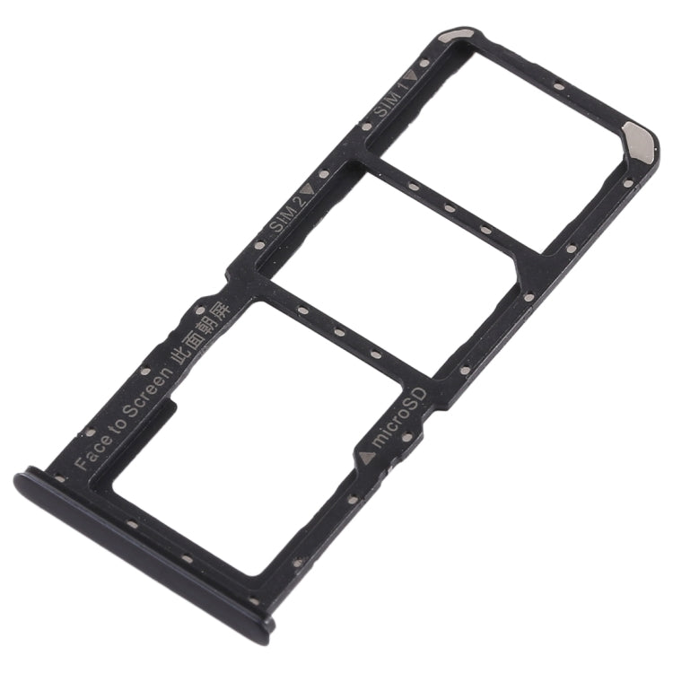 For OPPO A7x / F9 / F9 Pro / Realme 2 Pro 2 x SIM Card Tray + Micro SD Card Tray (Black) - Card Tray by buy2fix | Online Shopping UK | buy2fix