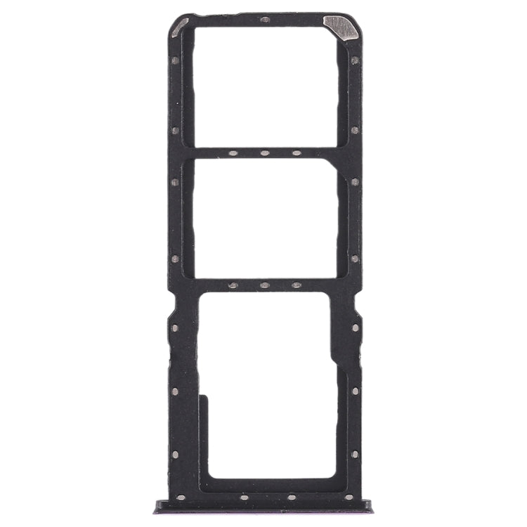 For OPPO A7x / F9 / F9 Pro / Realme 2 Pro 2 x SIM Card Tray + Micro SD Card Tray (Purple) - Card Tray by buy2fix | Online Shopping UK | buy2fix