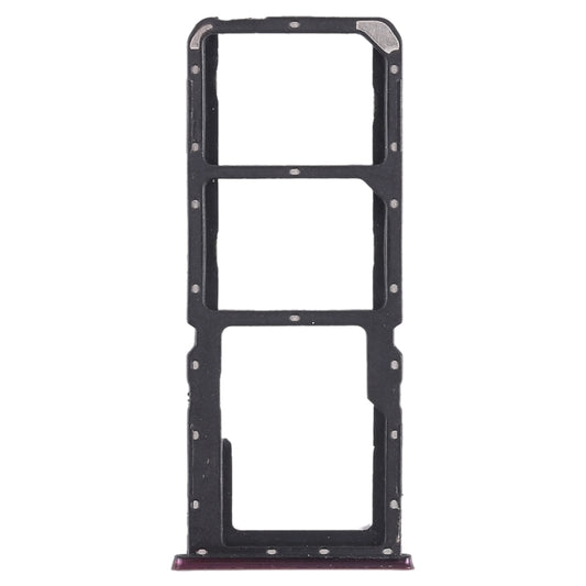 For OPPO A7x / F9 / F9 Pro / Realme 2 Pro 2 x SIM Card Tray + Micro SD Card Tray (Red) - Card Tray by buy2fix | Online Shopping UK | buy2fix