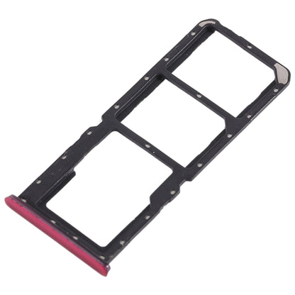 For OPPO A7x / F9 / F9 Pro / Realme 2 Pro 2 x SIM Card Tray + Micro SD Card Tray (Red) - Card Tray by buy2fix | Online Shopping UK | buy2fix