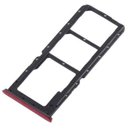 For OPPO A7x / F9 / F9 Pro / Realme 2 Pro 2 x SIM Card Tray + Micro SD Card Tray (Red) - Card Tray by buy2fix | Online Shopping UK | buy2fix