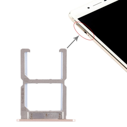 For Vivo X6S 2 x SIM Card Tray (Gold) - Card Tray by buy2fix | Online Shopping UK | buy2fix