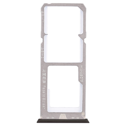 For OPPO A79 2 x SIM Card Tray + Micro SD Card Tray (Black) - Card Tray by buy2fix | Online Shopping UK | buy2fix