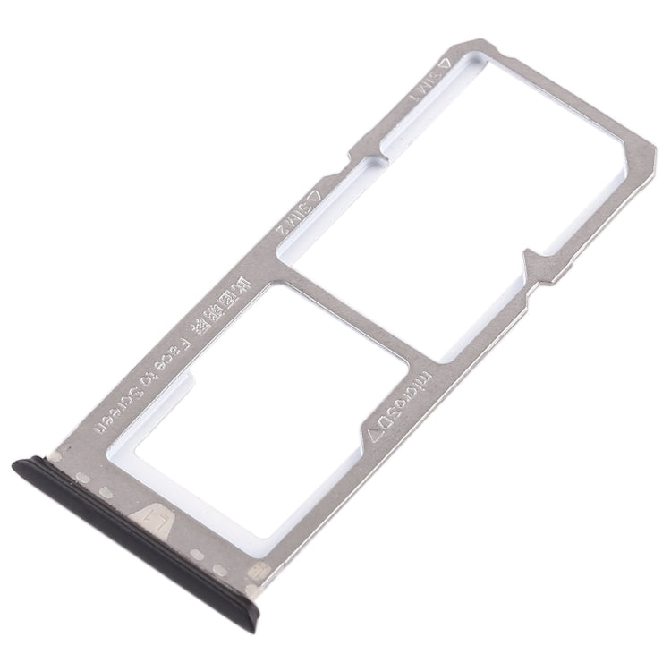 For OPPO A79 2 x SIM Card Tray + Micro SD Card Tray (Black) - Card Tray by buy2fix | Online Shopping UK | buy2fix