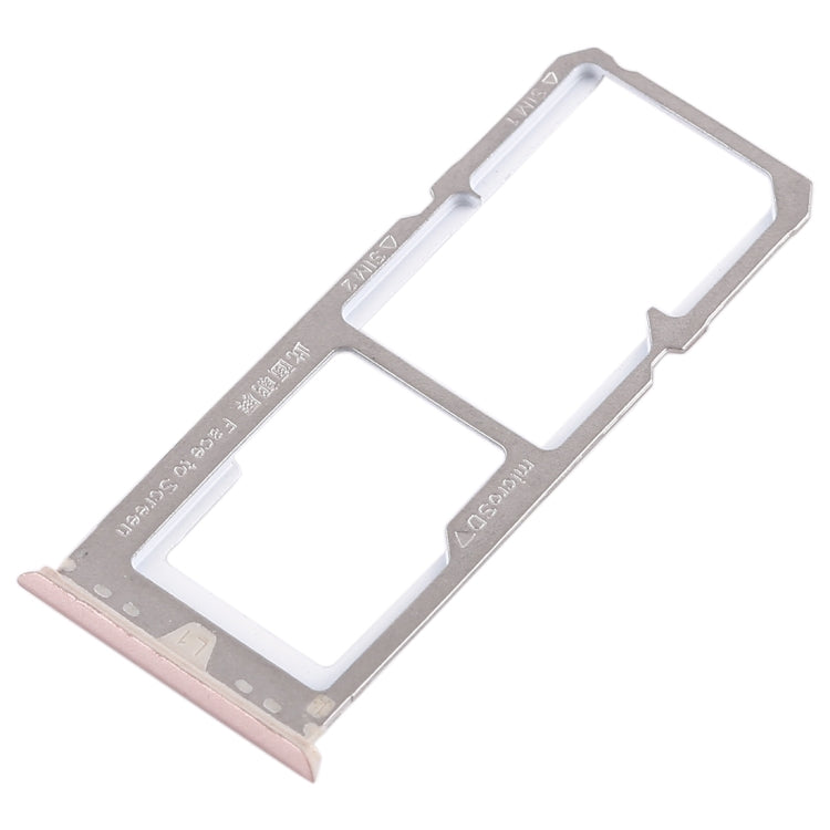 For OPPO A79 2 x SIM Card Tray + Micro SD Card Tray (Gold) - Card Tray by buy2fix | Online Shopping UK | buy2fix