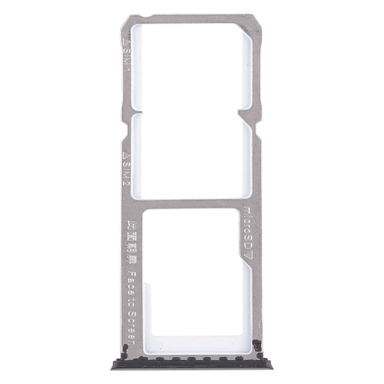 For OPPO A83 2 x SIM Card Tray + Micro SD Card Tray (Black) - Card Tray by buy2fix | Online Shopping UK | buy2fix