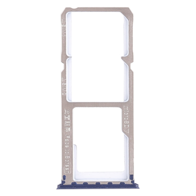 For OPPO A83 2 x SIM Card Tray + Micro SD Card Tray (Blue) - Card Tray by buy2fix | Online Shopping UK | buy2fix