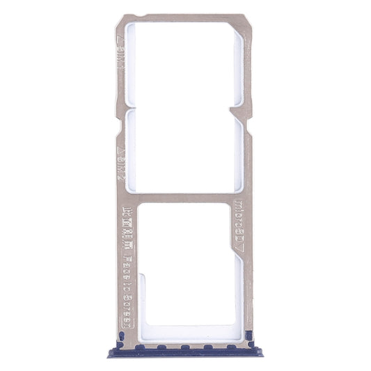 For OPPO A83 2 x SIM Card Tray + Micro SD Card Tray (Blue) - Card Tray by buy2fix | Online Shopping UK | buy2fix