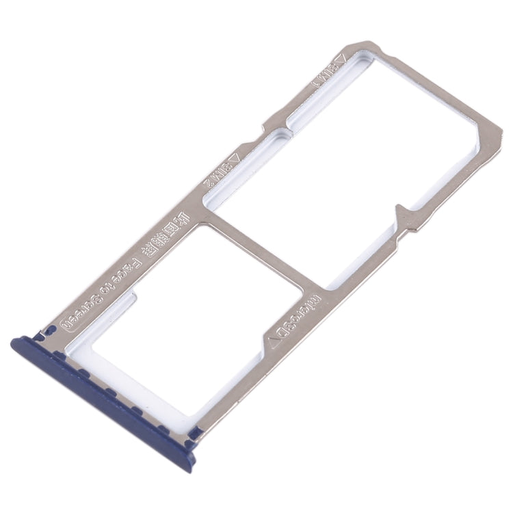 For OPPO A83 2 x SIM Card Tray + Micro SD Card Tray (Blue) - Card Tray by buy2fix | Online Shopping UK | buy2fix