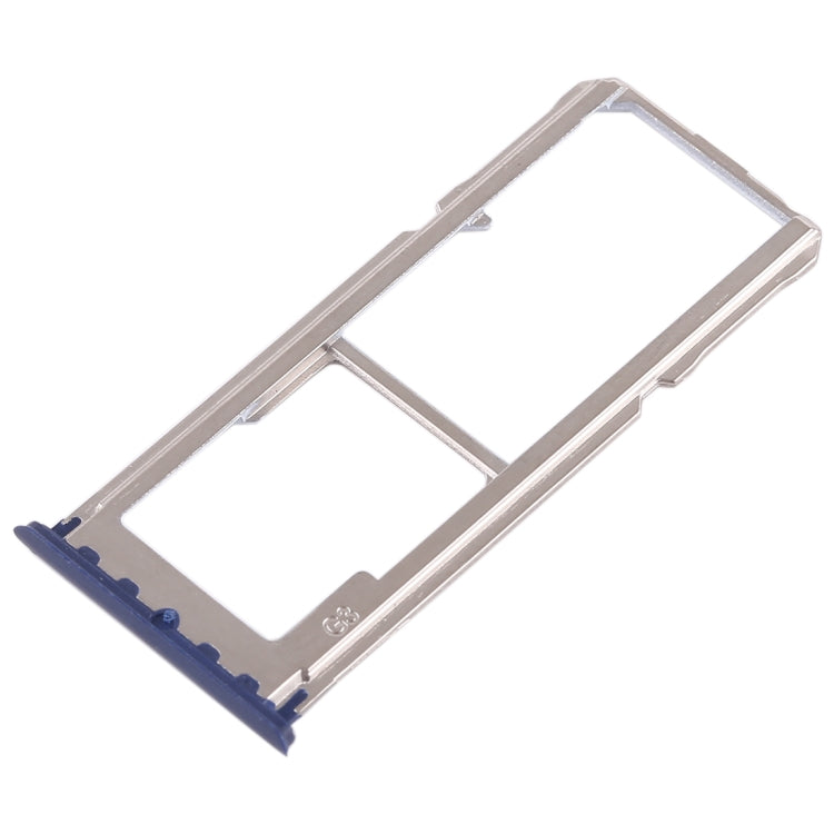 For OPPO A83 2 x SIM Card Tray + Micro SD Card Tray (Blue) - Card Tray by buy2fix | Online Shopping UK | buy2fix