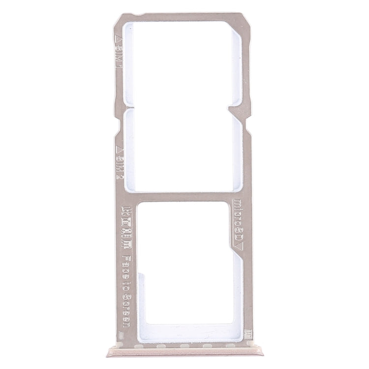 For OPPO A83 2 x SIM Card Tray + Micro SD Card Tray (Rose Gold) - Card Tray by buy2fix | Online Shopping UK | buy2fix