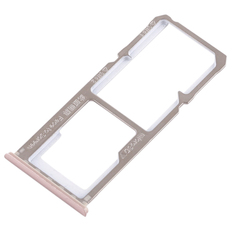 For OPPO A83 2 x SIM Card Tray + Micro SD Card Tray (Rose Gold) - Card Tray by buy2fix | Online Shopping UK | buy2fix