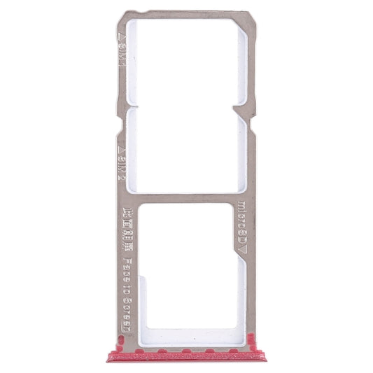For OPPO A83 2 x SIM Card Tray + Micro SD Card Tray (Red) - Card Tray by buy2fix | Online Shopping UK | buy2fix