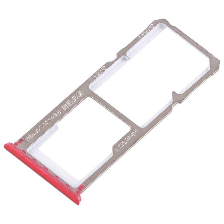 For OPPO A83 2 x SIM Card Tray + Micro SD Card Tray (Red) - Card Tray by buy2fix | Online Shopping UK | buy2fix