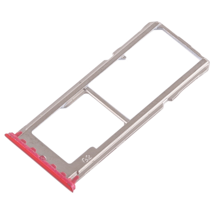 For OPPO A83 2 x SIM Card Tray + Micro SD Card Tray (Red) - Card Tray by buy2fix | Online Shopping UK | buy2fix