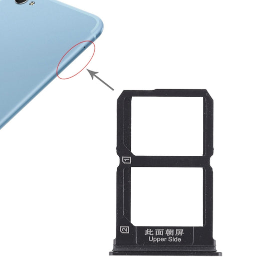 For Vivo X9i 2 x SIM Card Tray (Black) - Card Tray by buy2fix | Online Shopping UK | buy2fix
