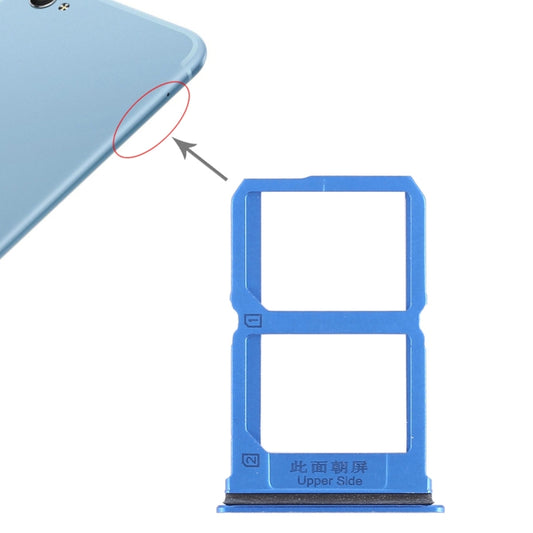 For Vivo X9i 2 x SIM Card Tray (Blue) - Card Tray by buy2fix | Online Shopping UK | buy2fix