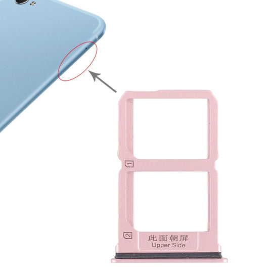 2 x plateau de carte SIM pour Vivo X9i (or rose)