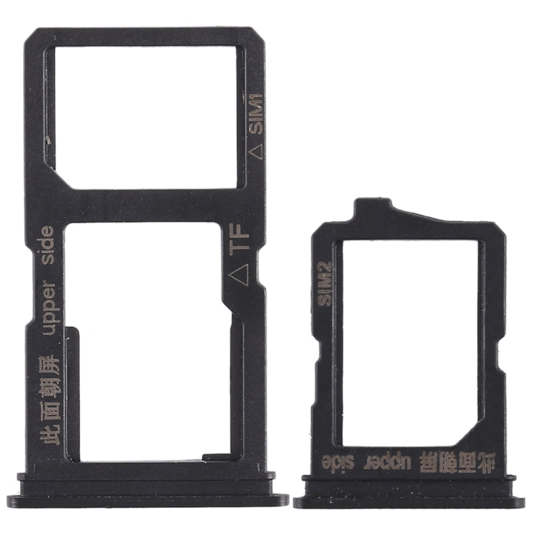 For Vivo Y66 2 x SIM Card Tray + Micro SD Card Tray (Black) - Card Tray by buy2fix | Online Shopping UK | buy2fix