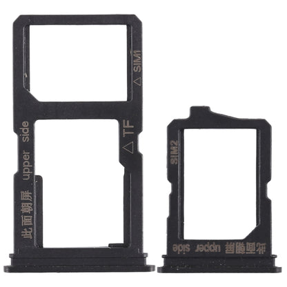 For Vivo Y66 2 x SIM Card Tray + Micro SD Card Tray (Black) - Card Tray by buy2fix | Online Shopping UK | buy2fix