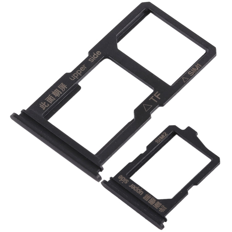 For Vivo Y66 2 x SIM Card Tray + Micro SD Card Tray (Black) - Card Tray by buy2fix | Online Shopping UK | buy2fix