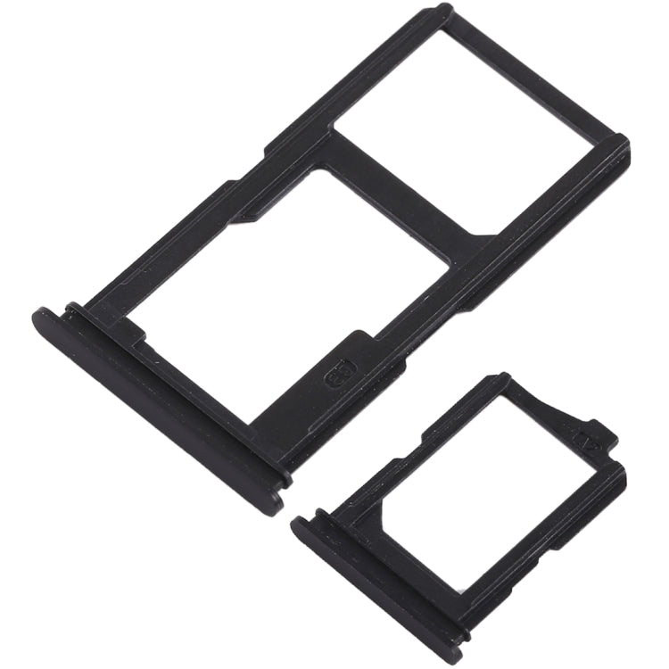 For Vivo Y66 2 x SIM Card Tray + Micro SD Card Tray (Black) - Card Tray by buy2fix | Online Shopping UK | buy2fix