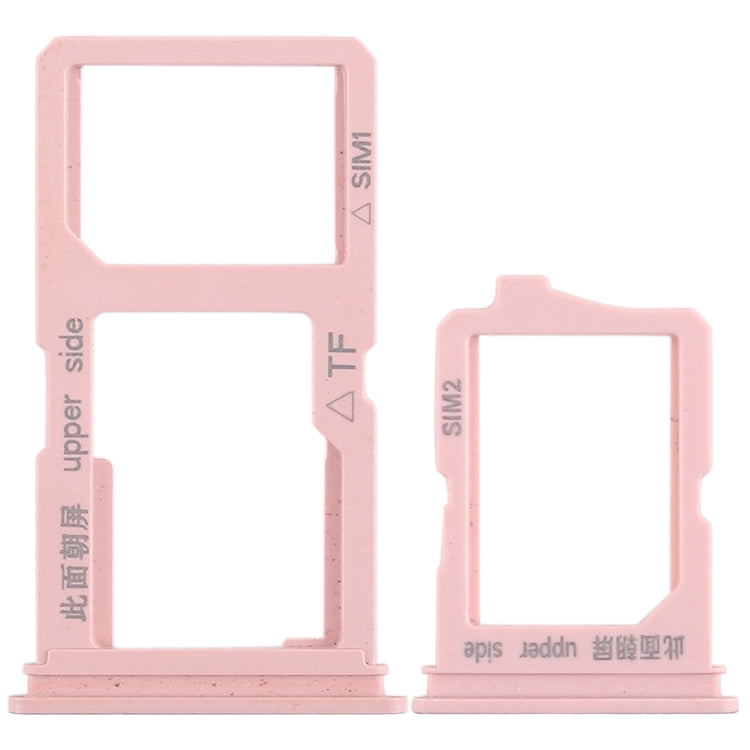 For Vivo Y66 2 x SIM Card Tray + Micro SD Card Tray (Rose Gold) - Card Tray by buy2fix | Online Shopping UK | buy2fix