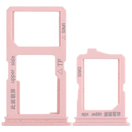 For Vivo Y66 2 x SIM Card Tray + Micro SD Card Tray (Rose Gold) - Card Tray by buy2fix | Online Shopping UK | buy2fix