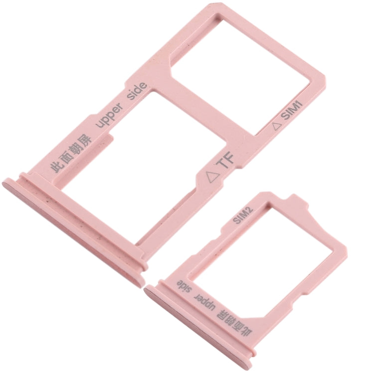 For Vivo Y66 2 x SIM Card Tray + Micro SD Card Tray (Rose Gold) - Card Tray by buy2fix | Online Shopping UK | buy2fix