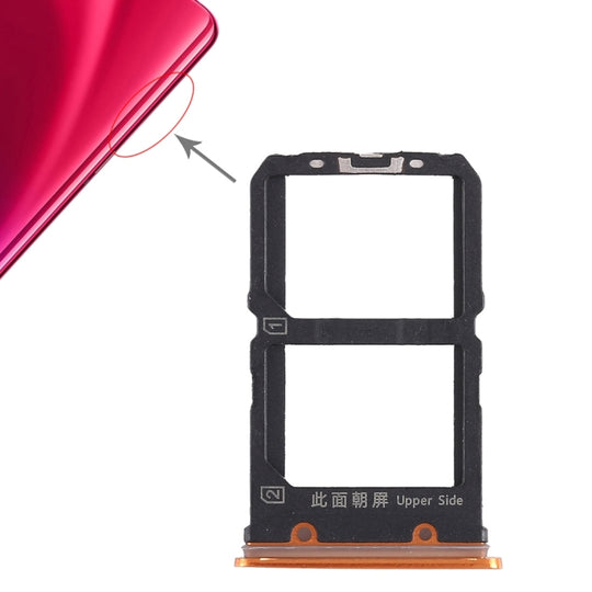 2 x plateau de carte SIM pour Vivo X23 (orange)