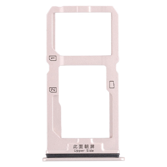 For Vivo X20 SIM Card Tray + SIM Card Tray / Micro SD Card Tray (Gold) - Card Tray by buy2fix | Online Shopping UK | buy2fix