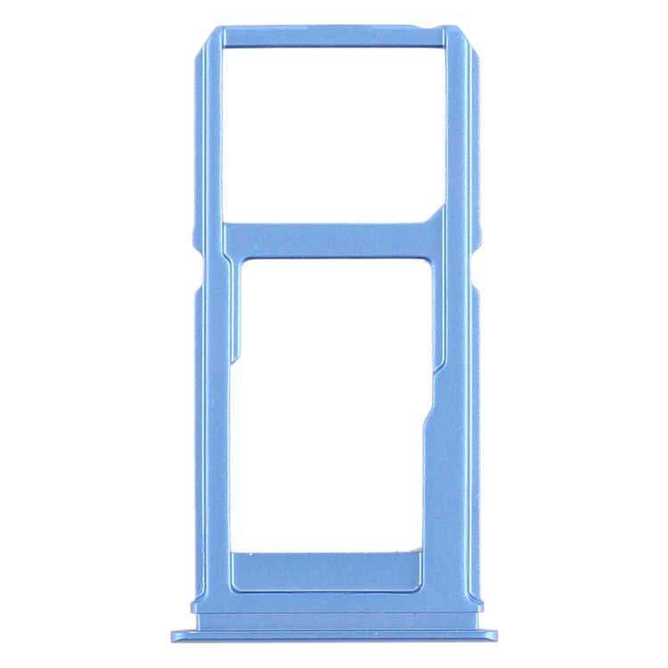 For Vivo X20 SIM Card Tray + SIM Card Tray / Micro SD Card Tray (Blue) - Card Tray by buy2fix | Online Shopping UK | buy2fix